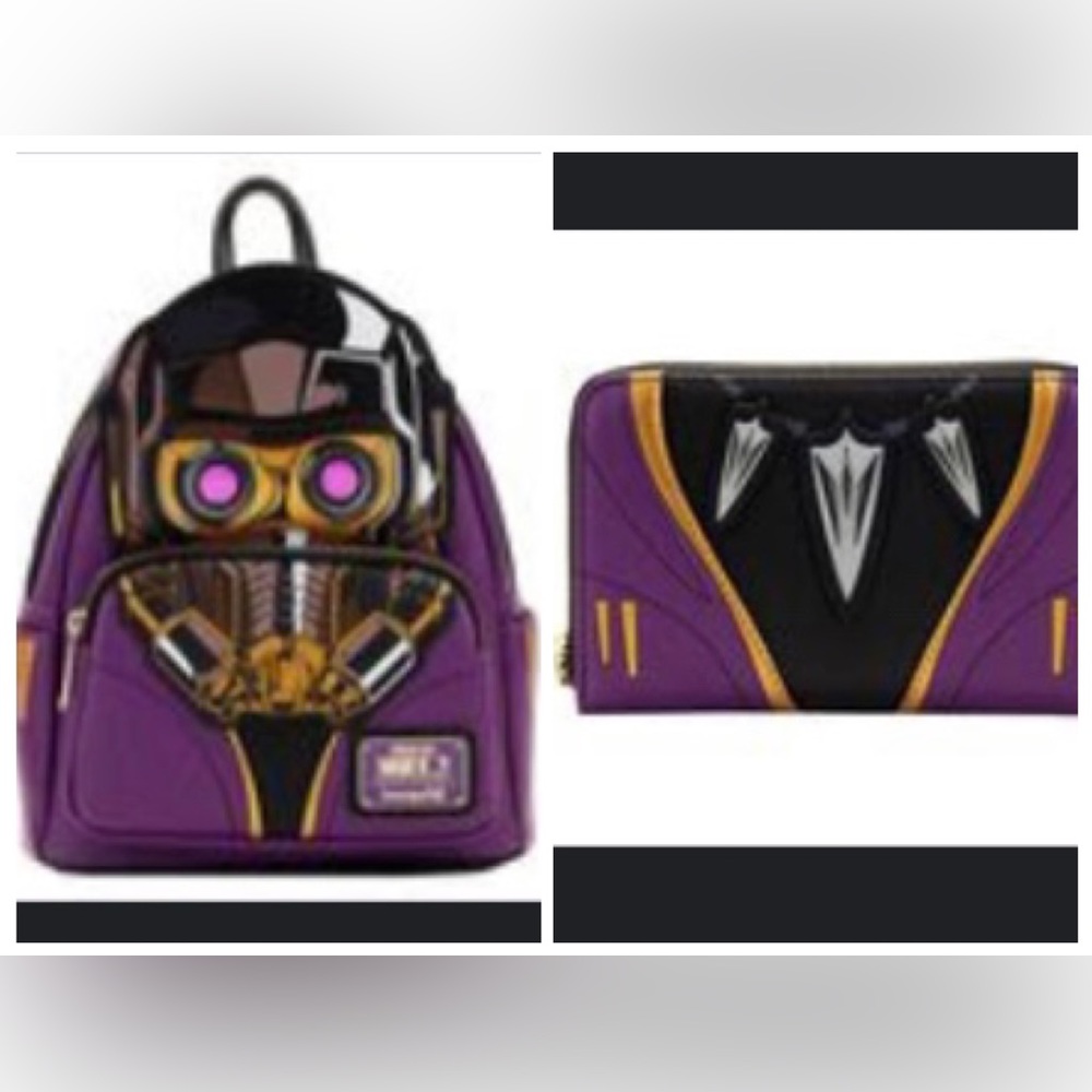 Loungefly
MARVEL - Star-Lord T’challa Cosplay Light Up Mini Backpack & Wallet